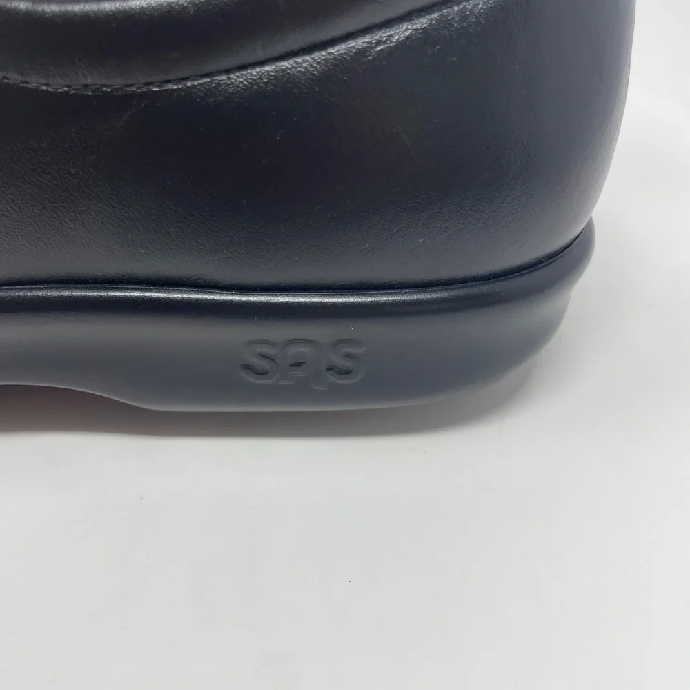 SAS Tripad Comfort Black Leather Slip On Loafers Shoes Womens 9 M Made in USA
